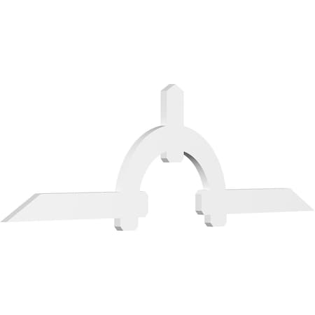 Ekena Millwork Ericson Architectural Grade PVC Gable Bracket, 108"W x 31 1/2"H x 2"D x 6"F, 7/12 Pitch GBP108X32X0206ERI00